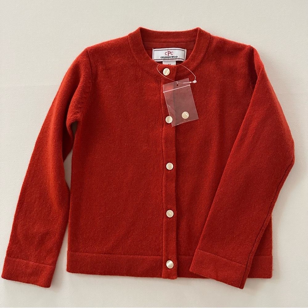 CPC Childrenswear 4T Toddler Girl Wool Cashmere Cardigan Orange